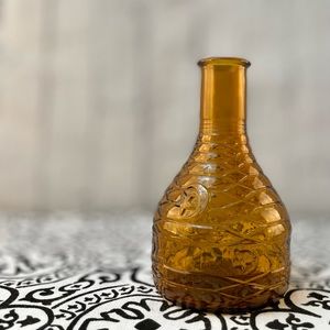 Vintage 1930s Amber/Brown Bottle Owens-Illinois Glass Company Bagdad Moon/Stars